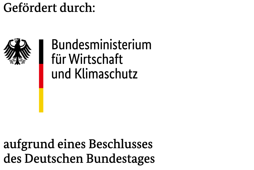 Förderlogo des Bundesministerium für Wirtschaft und Klimaschutz